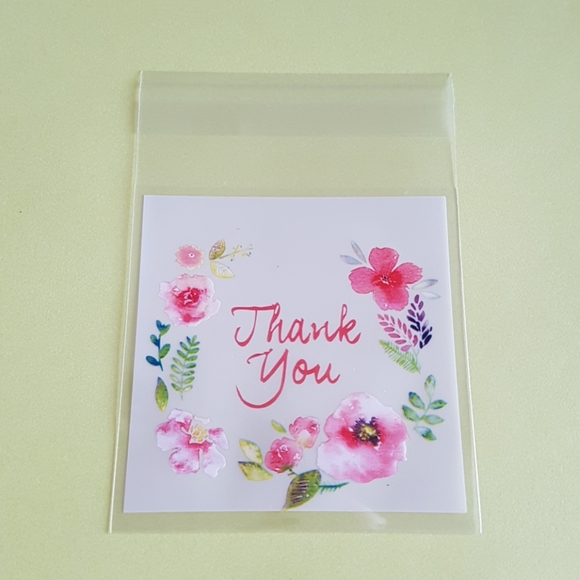 25 pcs Thank You Clear Bags Threat Bags 2.76" in. - Picture 3 of 4